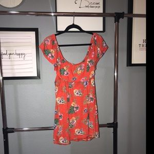 Tropical off the shoulder top!